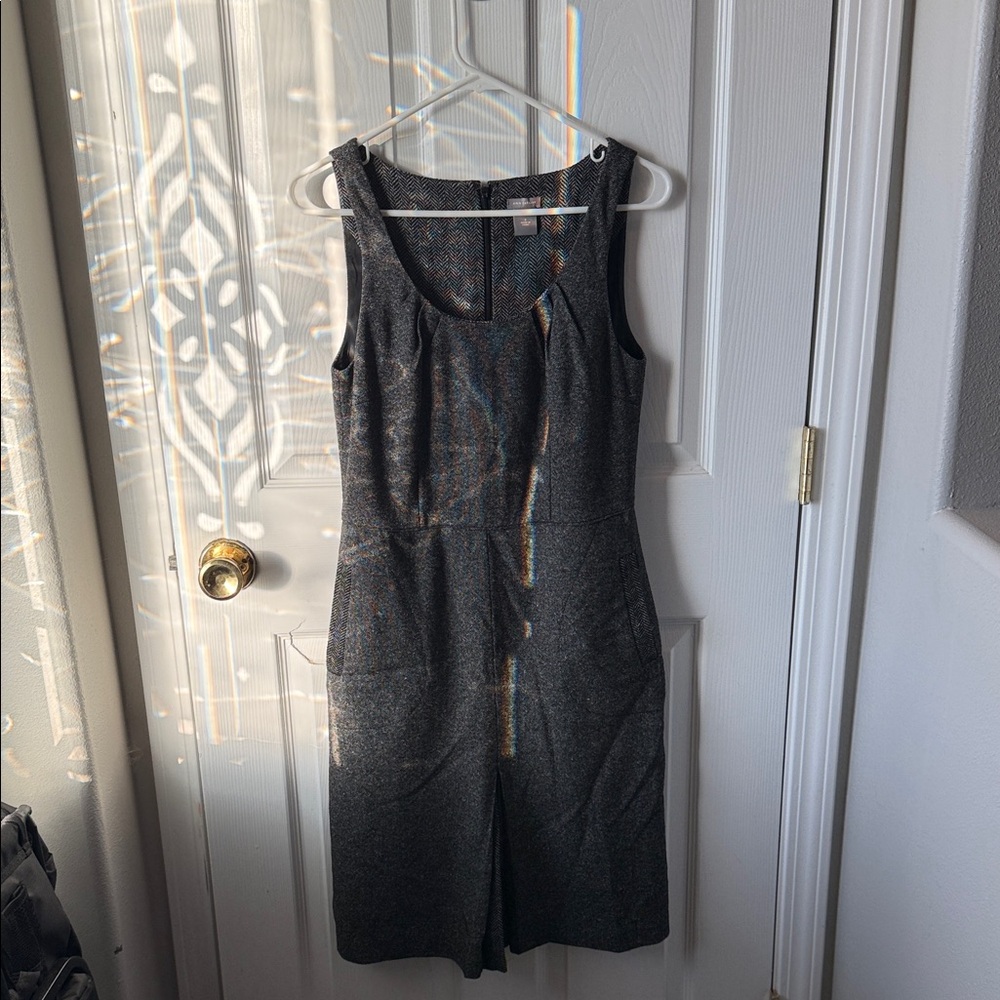 Ann Taylor Charcoal Midi Dress